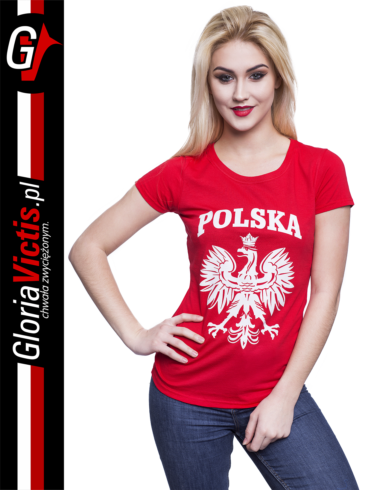 POLSKA herb Polski standard - Koszulka damska 2